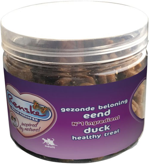 Renske - Kat Beloning Hartjes 100g - Eend