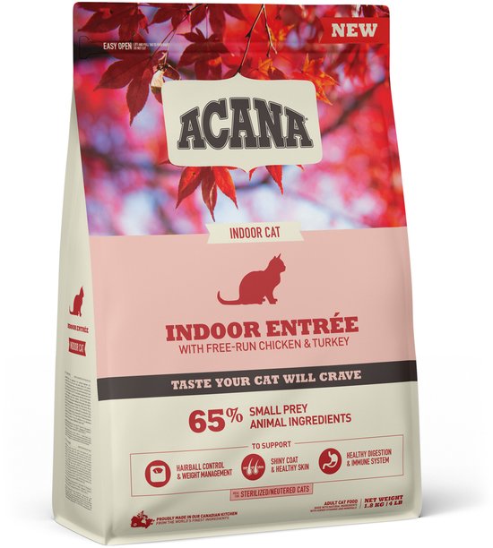 Acana - Indoor Entrée Serie - Droogvoer voor Katten - Kip - Indi - Kalkoen - Haring