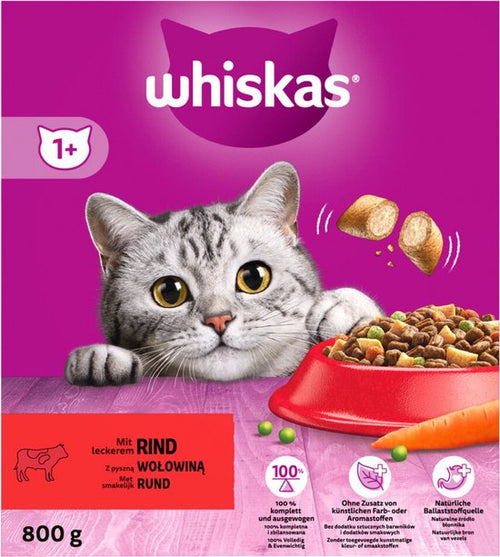Whiskas - Brokjes Adult - Kattenvoer - Rund 800g