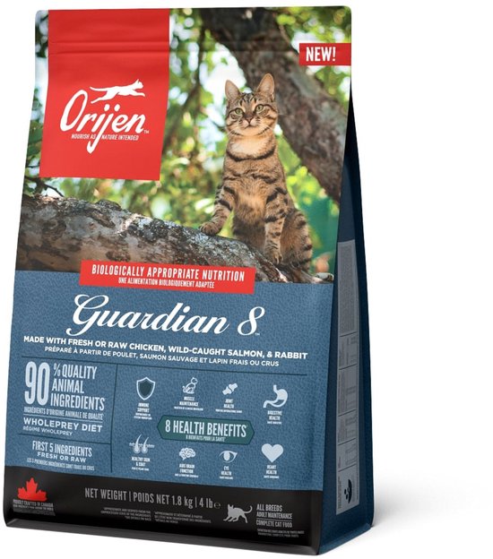 Orijen - Guardian 8 Cat Kip&Kalkoen&Zalm - Kattenvoer - 1.8kg