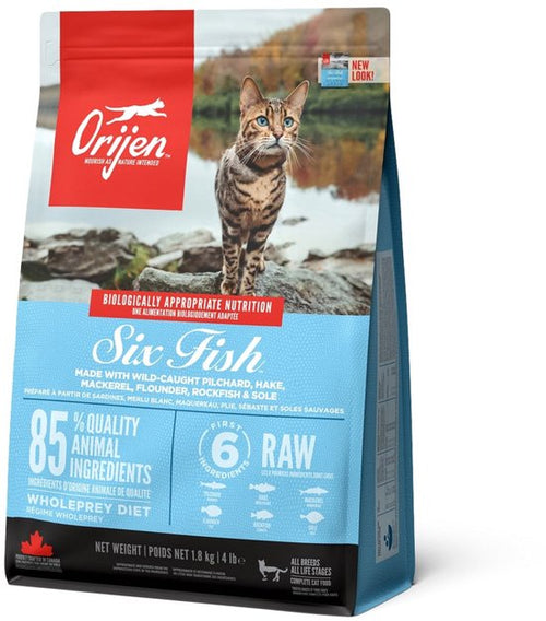 Orijen - Whole Prey Six Fish Cat Sardines&Heek - Kattenvoer - 1.8kg