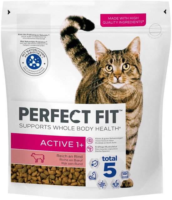 Perfect Fit - Kat Droog Adult Active Rund - Kattenvoer - 750g