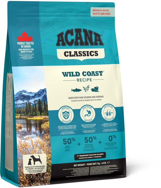 Acana - Classics Wild Coast Haring&Bot - Hondenvoer - 2kg