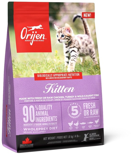 Orijen - Kitten Kip&Kalkoen&Zalm - Kattenvoer - 1.8kg
