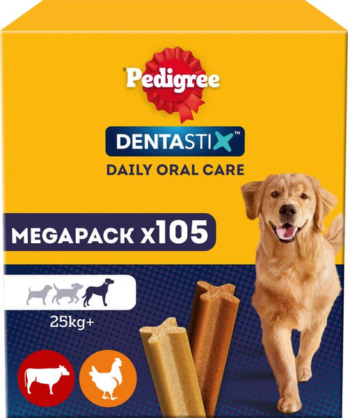 Pedigree - Dentastix - Grote Hond - Gebitsverzorging - 105 Kauwsnacks