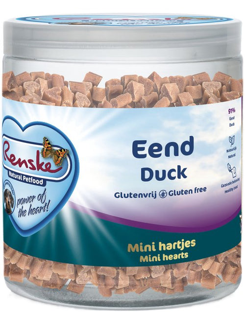 Renske - Gezonde Beloning Mini Hartjes - Verwensnacks - Eend 300g