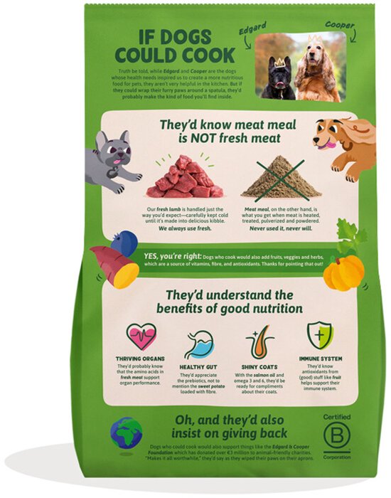 Edgard & Cooper - Edgard&Cooper Small Adult Dog Lam - Hondenvoer - 3kg