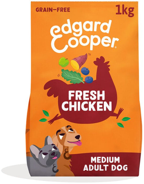 Edgard & Cooper - Edgard&Cooper Medium Adult Dog - Hondenvoer - Kip 1kg