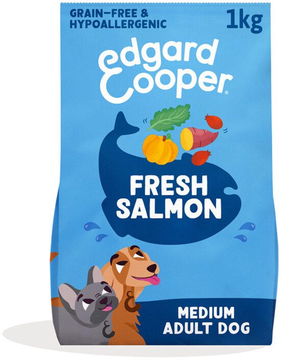 Edgard & Cooper - Edgard&Cooper Medium Adult Dog - Hondenvoer - Zalm 1kg