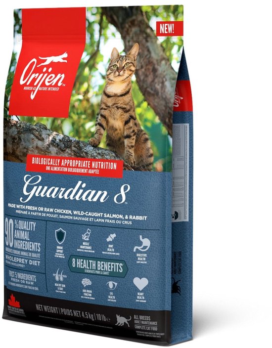 Orijen - Guardian 8 Cat Kip&Kalkoen&Zalm - Kattenvoer - 4.5kg