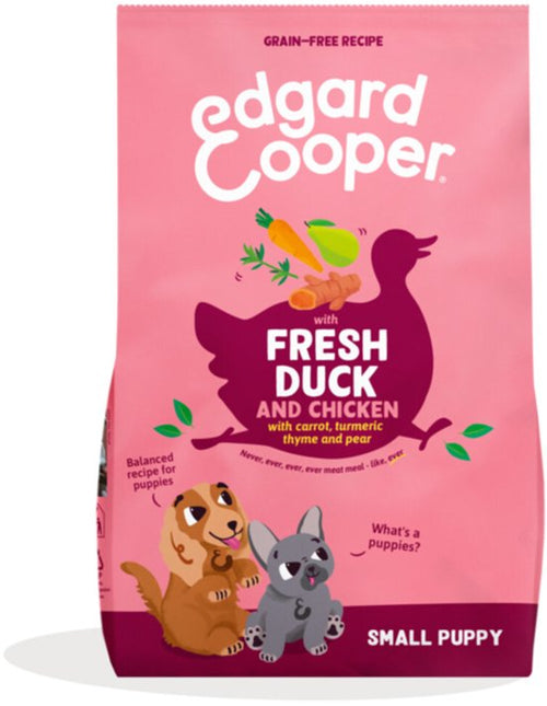 Edgard & Cooper - Edgard&Cooper Small Puppy - Hondenvoer - Eend Kip 3kg