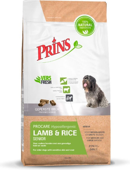Prins - Procare Hypo - Allergic Senior Lam&Rijst - 3kg Hypo - Allergic
