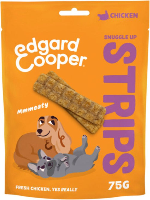 Edgard & Cooper - Strips 75g - Hondensnacks - Kip