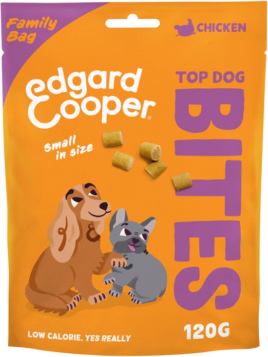 Edgard & Cooper - Bites Small - Hondensnacks - Kip 120g