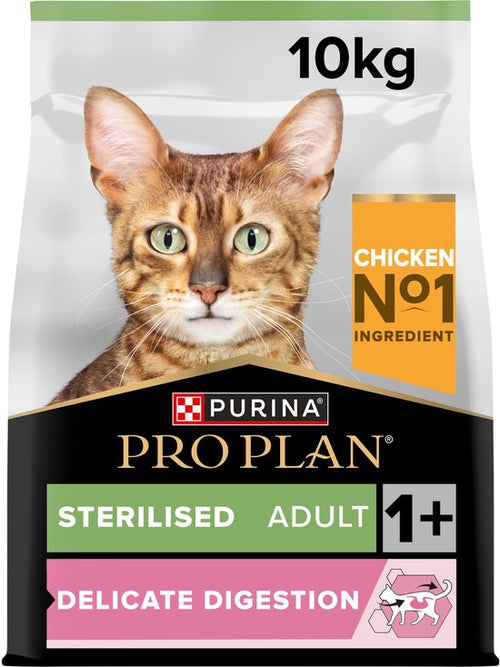 Pro Plan - Sterilised Adult Delicate Digestion - Kattenvoer Droogvoer - Kip - 10kg