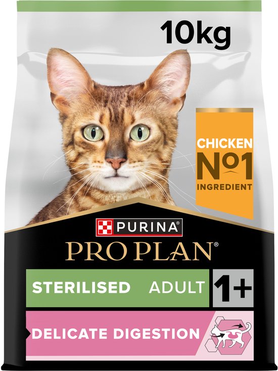 Pro Plan - Sterilised Adult Delicate Digestion - Kattenvoer Droogvoer - Kip - 10kg