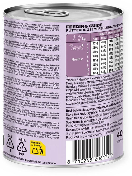Eukanuba - Hondenvoer Nat Life Care Dog Puppy Kalkoen en Wortel - 400g