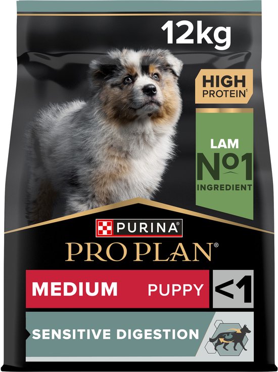 Pro Plan - Sensitive Digestion Medium Puppy - Hondenvoer - Lam - 12kg