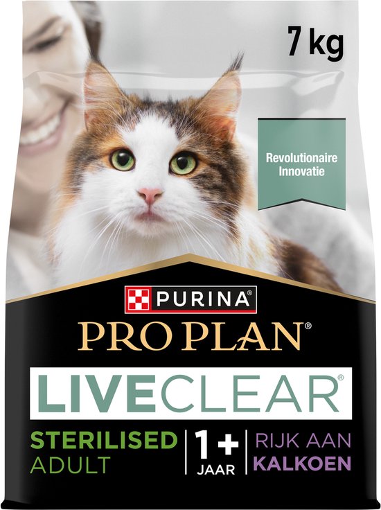 Pro Plan - LiveClear Sterilised Adult - Kattenvoer Droogvoer - Kalkoen - 7kg