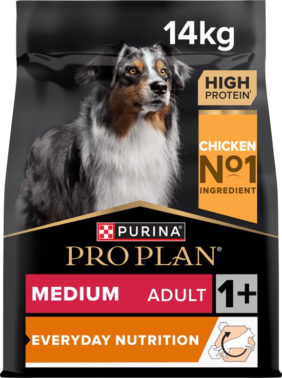 Pro Plan - Medium Adult Everday Nutrition - Hondenvoer Droogvoer - Kip - 14kg