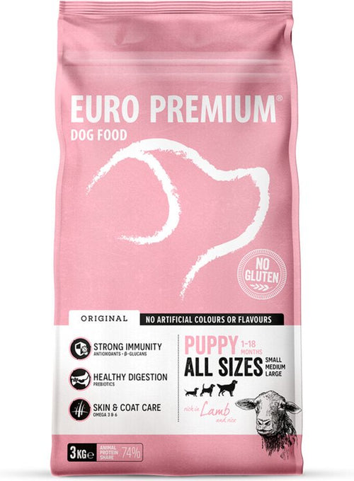 Euro - Premium - Puppy Lam - Rijst 3kg