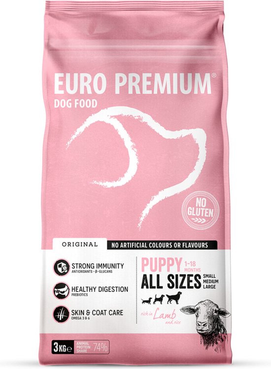 Euro - Premium - Puppy Lam - Rijst 3kg