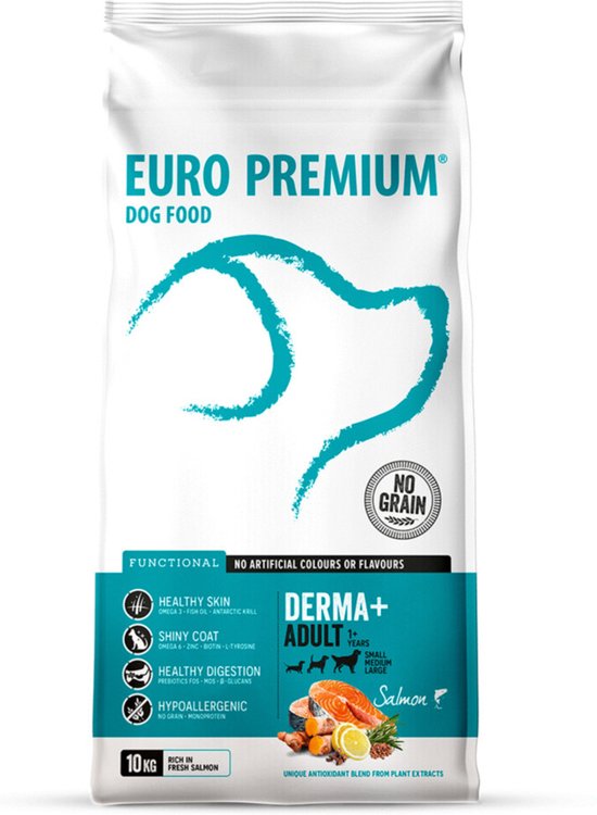 Euro - Premium - Derma+ - Hondenvoer - Zalm 10kg