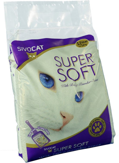 Sivocat - Super Soft Kattenbakvulling - BabyPoeder - 12 l