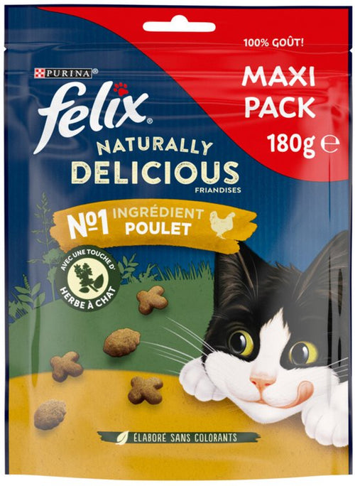 Felix - Naturally Delicious Catnip - Maxi Pack - Kattensnack - Kip 180g