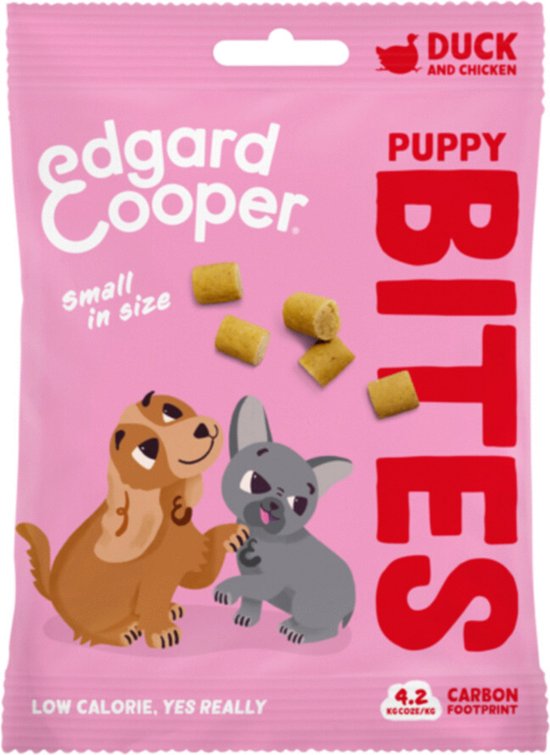 Edgard & Cooper - Puppy Bites Small Eend - Hondensnacks - 50g