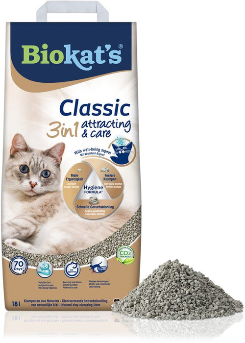 Biokat's - Classic Attracting & Care - 18 L - Kattenbakvulling - Klontvormend