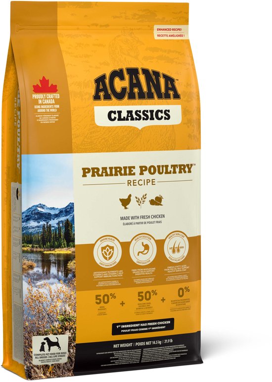 Acana - Classics Prairie Poultry - Hondenvoer Brokken - 14.5kg