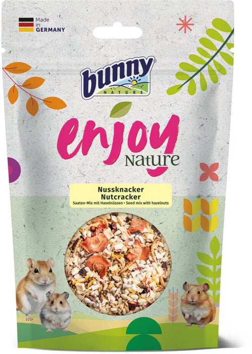 Bunny - Knaagsnack Bunny Nature Notenkraker - Energierijke Mix met Noten en Zaden - 150g