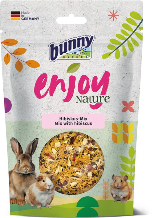 Bunny - Knaagdier Snack Nature - Hibiscusbloesems, 100% Natuurlijke Ingrediënten - 50g