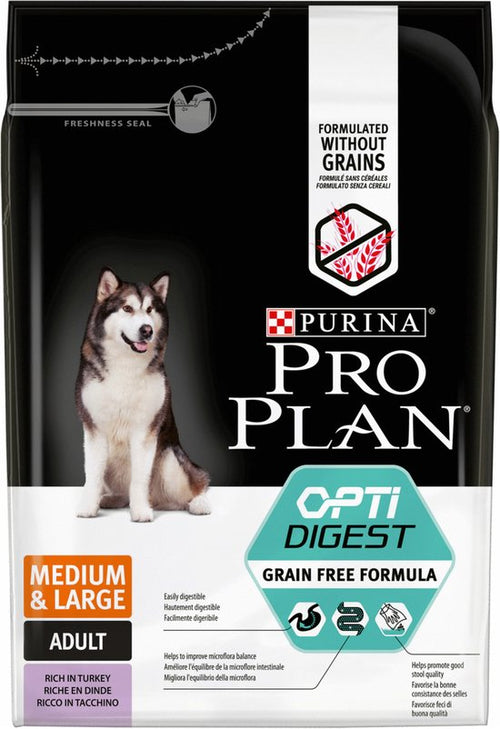 Pro Plan - Adult Medium & Large Graanvrij Hondenvoer - Kalkoen - 2,5kg