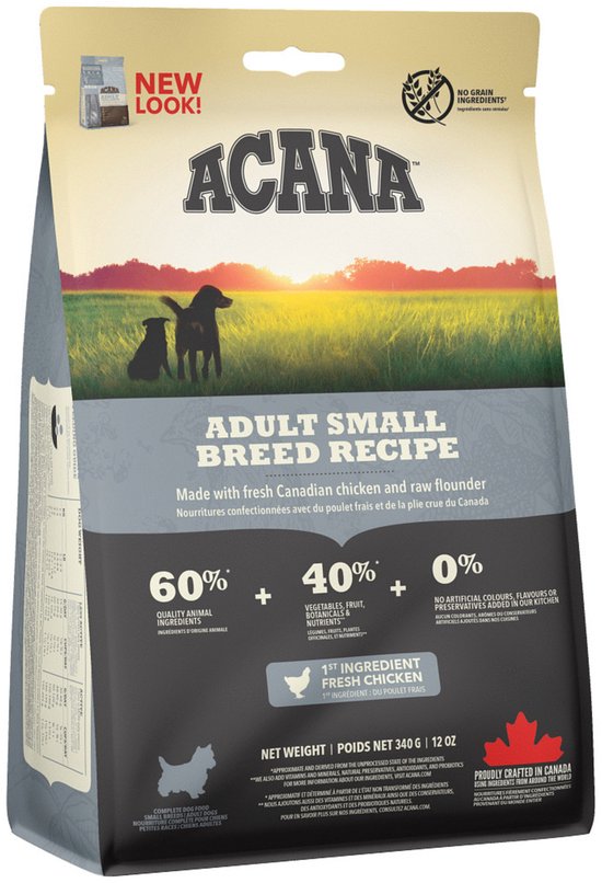 Acana - Heritage Adult Small Breed Kip&Kalkoen - Hondenvoer - 340g
