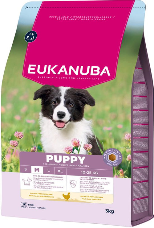 Eukanuba - Puppy Medium Breed Kip - Hondenbrokken - 3kg