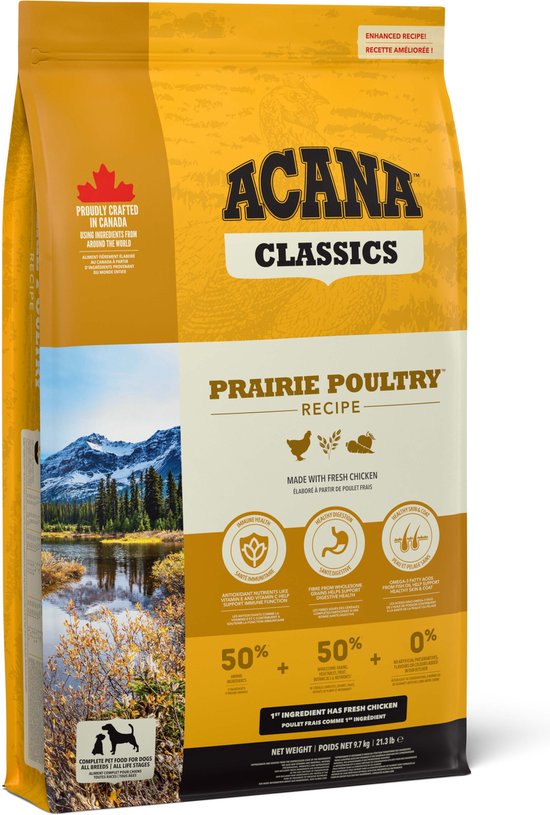 Acana - Classics Prairie Poultry - Hondenvoer brokken - 9.7kg