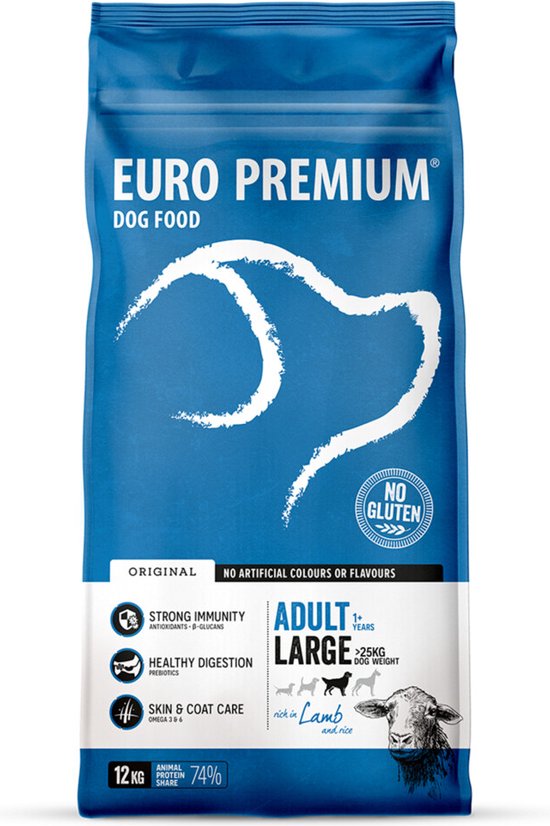 Euro - Premium - Adult Large Lam - Rijst 12kg