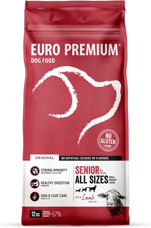 Euro - Premium - Senior Lam - Rijst 12kg