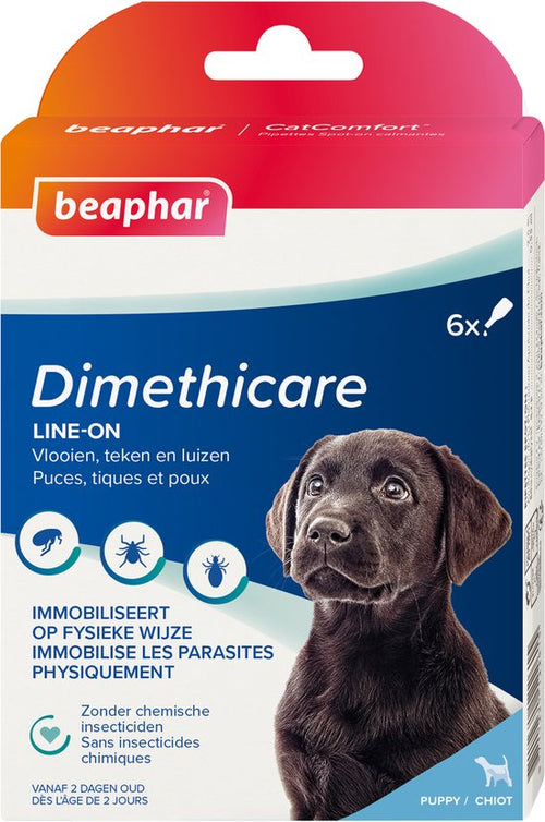 Beaphar - DIMETHIcare Vlooien - en Teken Line - On Puppy - 6 stuks