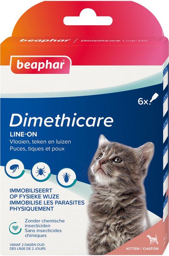 Beaphar - DIMETHIcare Line - On Kitten - 6 stuks
