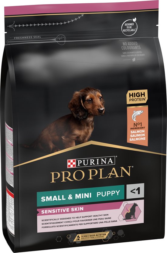 Pro Plan - Dog Puppy Small & Mini Breed Sensitive Skin - Hondenvoer - Zalm 3kg