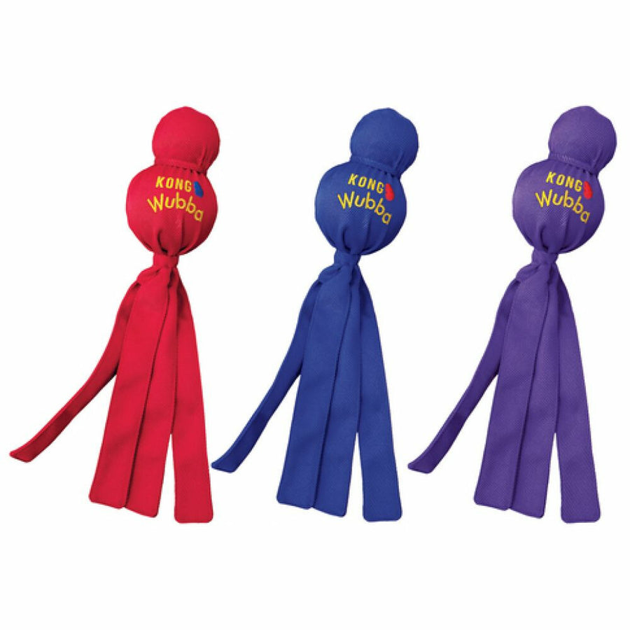 KONG - Wubba – Hondenspeelgoed met geluid – Assorti geleverd – L – 33cm