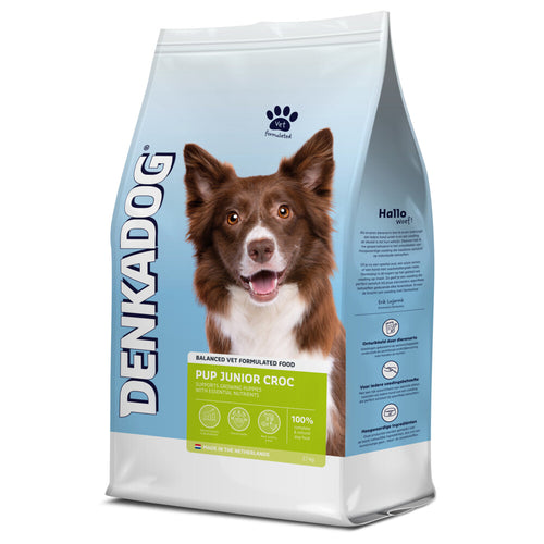 Denkadog - Pup Junior Croc Rund&Kip&Vis - 2.5kg