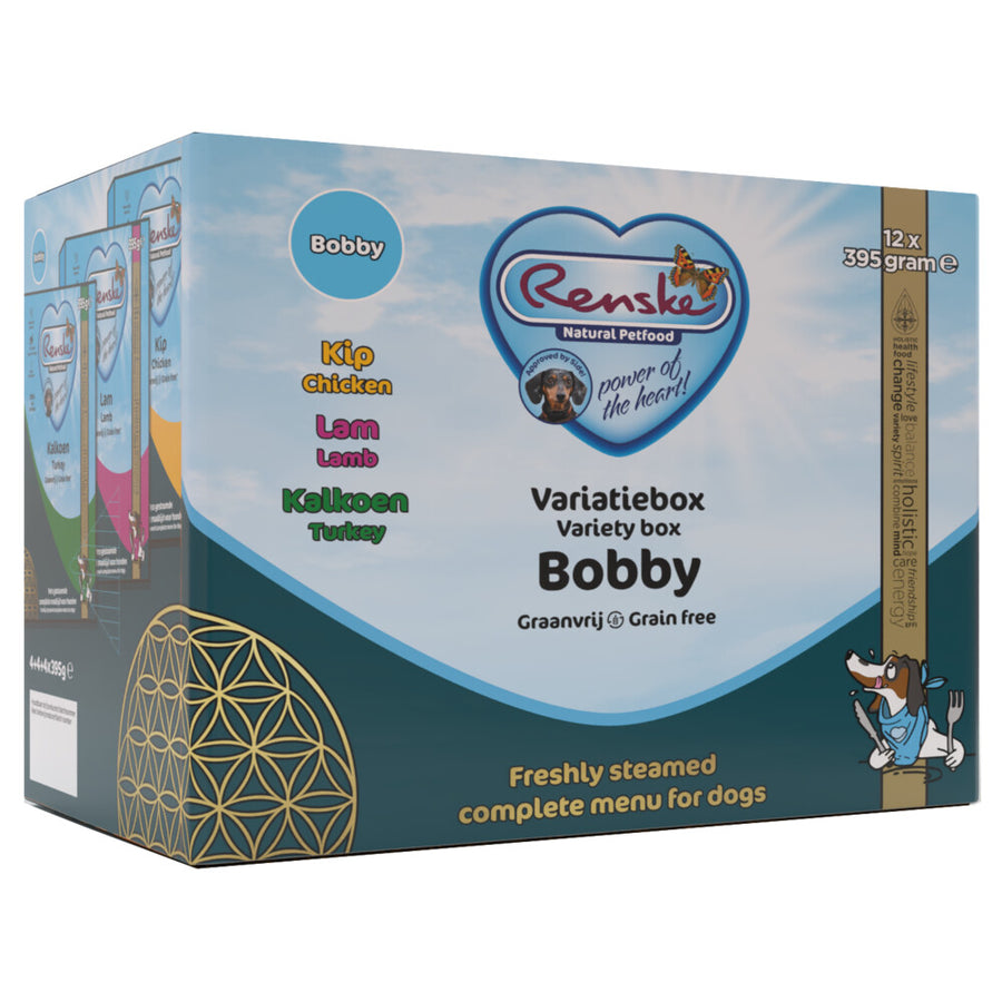 Renske - Vers Vlees Graanvrij Hondenvoer - Kalkoen, 12x395g - Glutenvrij, Volledige Diervoeding