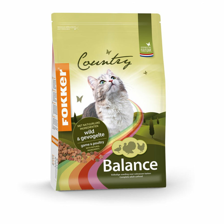 Fokker - Country Balance Cat Wild&Gevogelte - Kattenvoer - 2.5kg