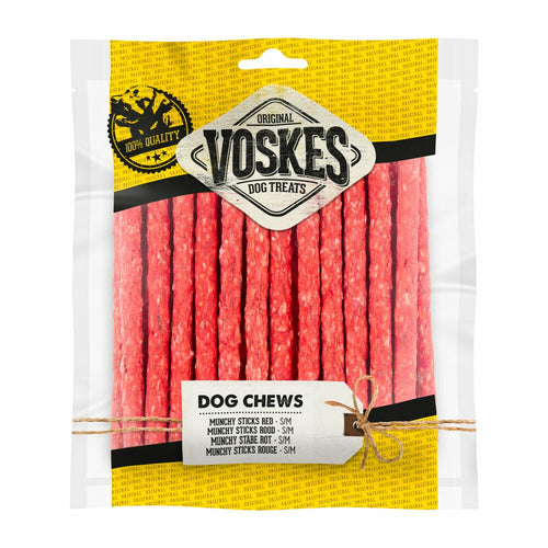 Voskes - Munchy Sticks Rood 25 stuks