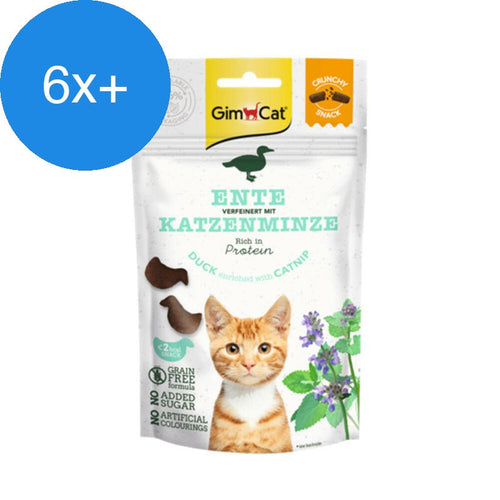 GimCat - Crunchy Snack 50g - Eend&Kattenkruid - Voordeelbundel