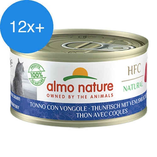 Almo Nature - HFC Natural - Kattenvoer - Tonijn & Mosselen 70g - Voordeelbundel